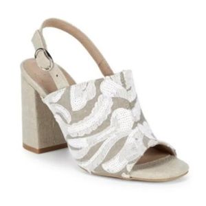 ALEX+ALEX Embroidered Slingback Sandals, Women’s 8.5, New